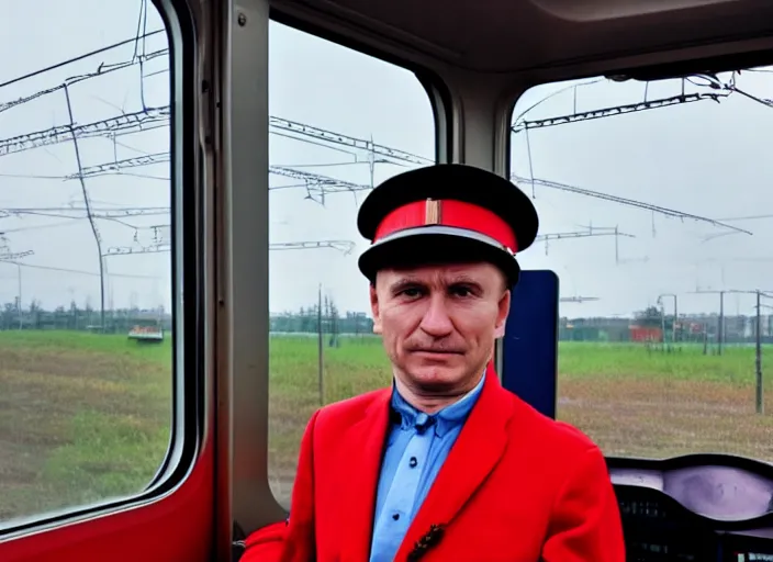 Image similar to train driver of the Russian Railways