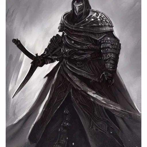 Image similar to concept art of the crucible knight from elden ring