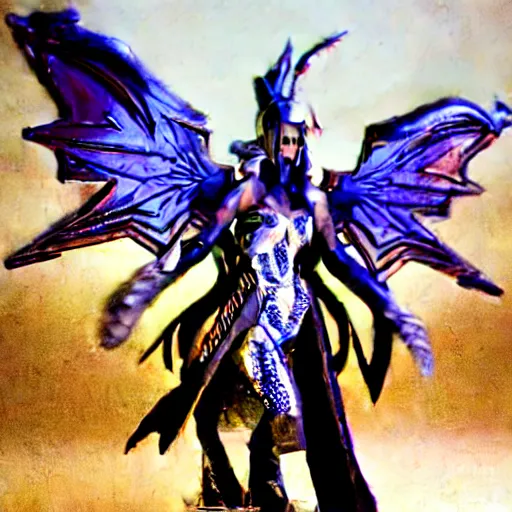 Image similar to cyber dragon angel pimp