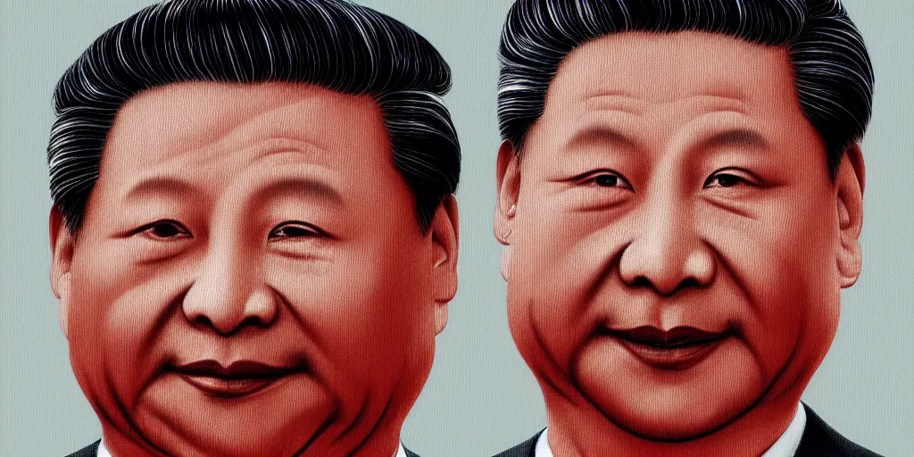 Prompt: president Xi Jinping closeup character portrait art.