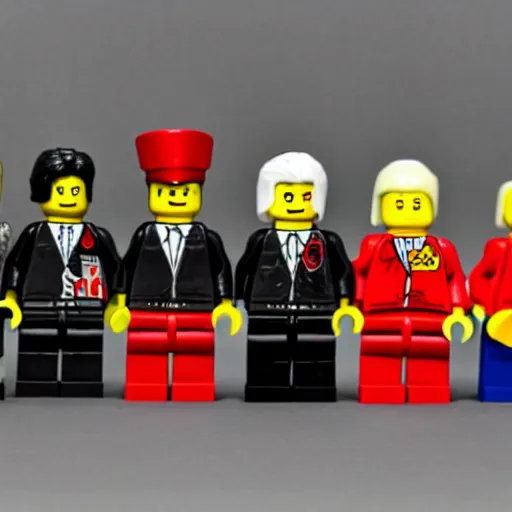 Prompt: the russian revolution in lego