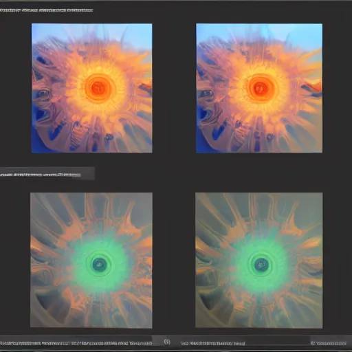 Prompt: internal working of a diffusion based image generator