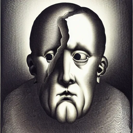 Image similar to lithography on paper conceptual figurative post - morden monumental dynamic portrait by goya and escher and hogarth, inspired by magritte, illusion surreal art, highly conceptual figurative art, intricate detailed illustration, controversial poster art, polish poster art, geometrical drawings, no blur