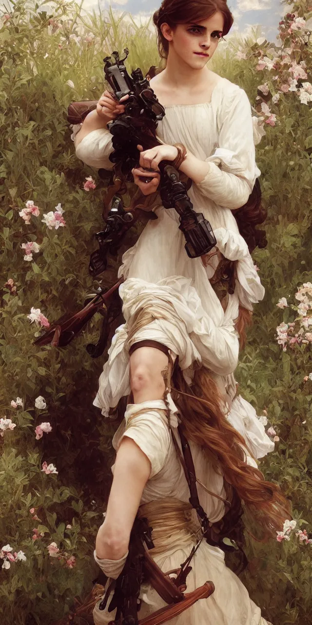 Image similar to emma watson southern belle style artgerm greg rutkowski alphonse mucha william adolphe bouguereau canon fujifilm sony alpha nikon adam arkapaw david bailey