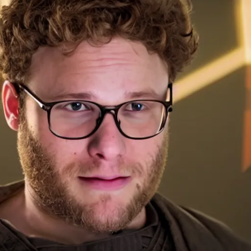 Prompt: seth rogen as anakin skywalker in star wars episode 3, 8 k resolution, cinematic lighting, anatomically correct