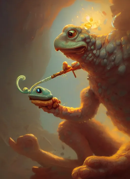 Prompt: cute kappa smoking a pipe, subsurface scattering, by jesper ejsing, justin gerard, tomasz alen kopera, cgsociety and fenghua zhong, highly detailed, rim light, cinematic lighting, illustration, art, octane render, very coherent, cinematic, hyper realism, high detail, octane render, 8 k