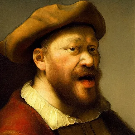 Prompt: a beautiful renaissance painting of a man farting by Rembrandt, trending on artstation, finely detailed, detailed