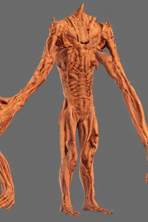 Image similar to thing from movie thing, flesh realistic shapeless transform