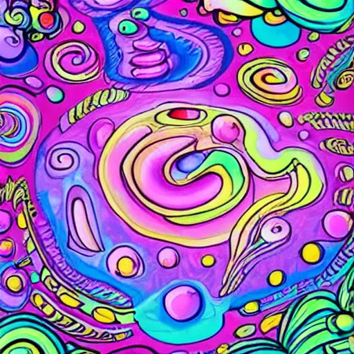 dreamy trippy droopy acid swirls acid shroom trip | Stable Diffusion ...