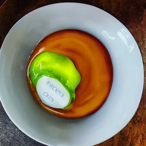 Image similar to high resolution photo of slime, michelin star, very tasty, food photography, instagram, trending