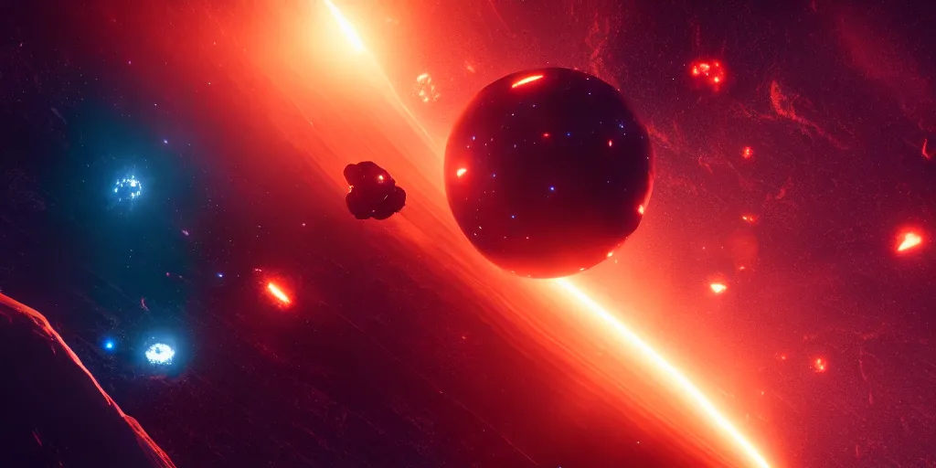 Image similar to the expanse, rocinante, space, combat, nebula hyperrealism, 8 k octane render