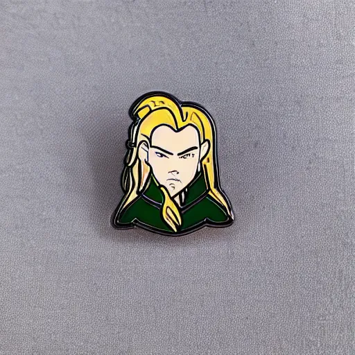 Image similar to legolas enamel pin