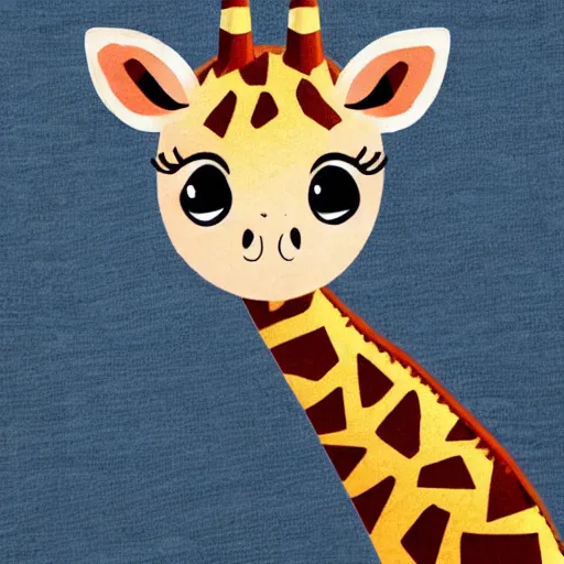 Image similar to a cute giraffe unicorn