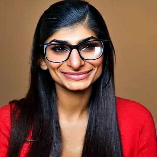 Image similar to mia khalifa with the face of vladimir putin