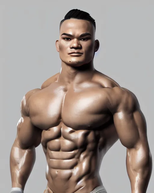 Image similar to full body 3d render of Jeremy Buendia as a funko pop, studio lighting, white background, blender, trending on artstation, 8k, highly detailed