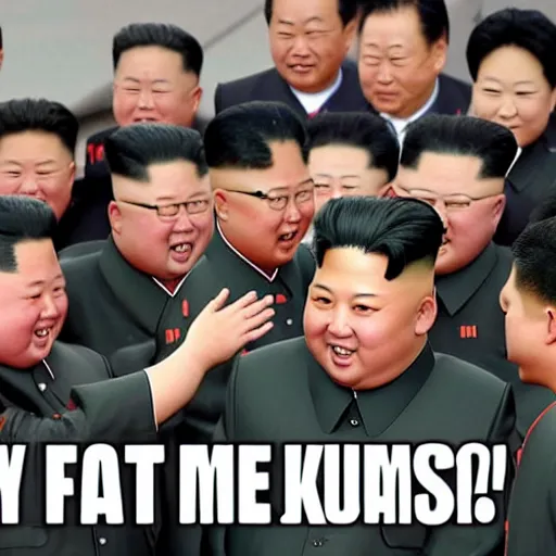 Prompt: kim jong - un very fat