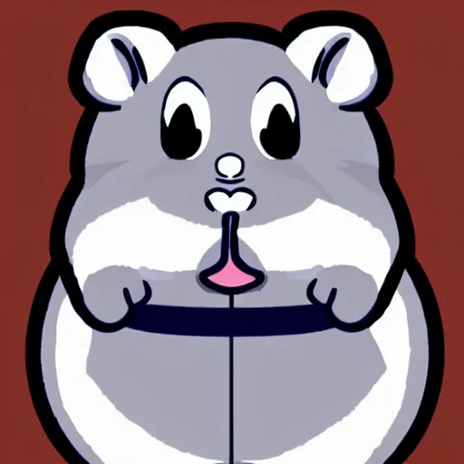 Prompt: fat anthropomorphic hamster furry, cartoon