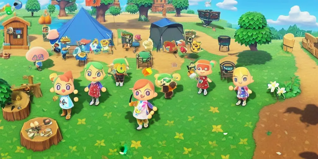 Image similar to Zelda Animal Crossing game