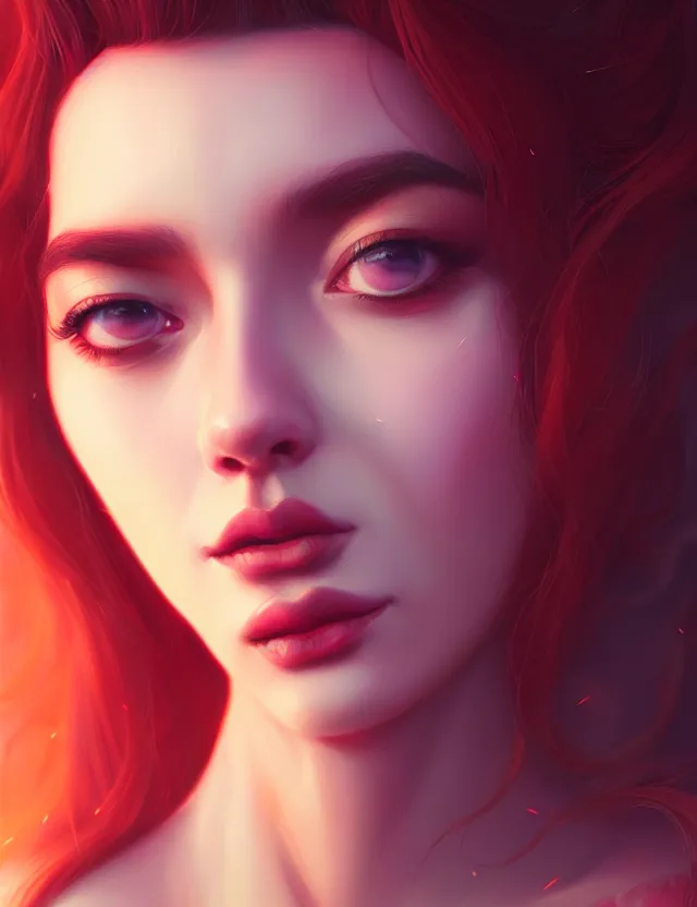 Image similar to blurred background. close-up portrait of a goddess in crown, by Artgerm and Afarin Sajedi and Alena Aenami. octane render. superrealism