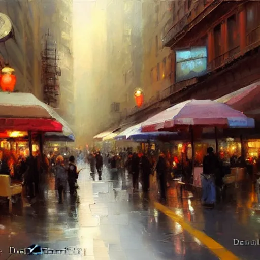 Prompt: retro street. by daniel f. gerhartz, hyperrealistic oil painting, 4 k, studio lightning - w 9 6 0
