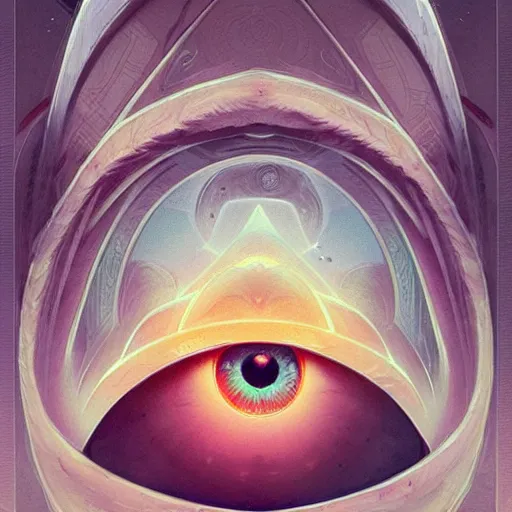 Prompt: all seeing eye by hiroshi yoshida and moebius and loish and artgerm, painterly, symmetrical, ultra detailed, hyper realistic, illustration,