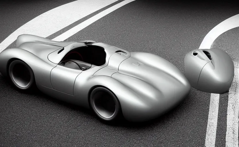 Prompt: “A 2025 Porsche 550 Spyder Concept, studio lighting”