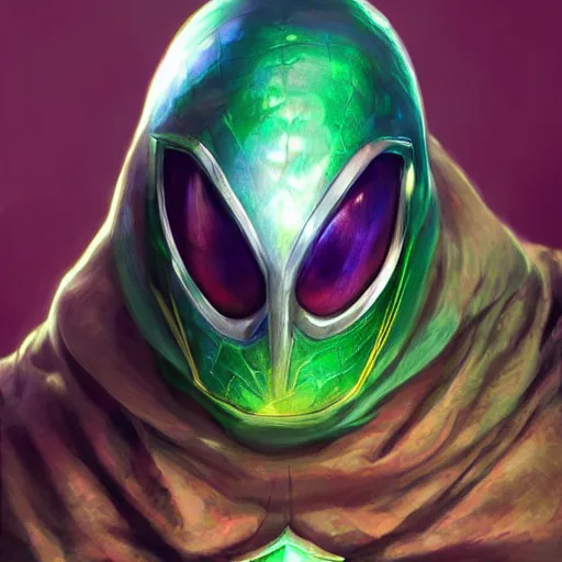 Image similar to Mysterio from Marvel Comics, by Stanley Artgerm Lau, WLOP, Rossdraws, James Jean, Andrei Riabovitchev, Marc Simonetti, Yoshitaka Amano, ArtStation, CGSociety,