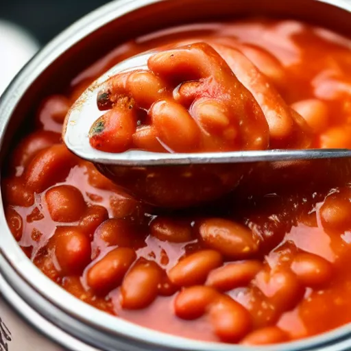 Prompt: rats in a baked beans can 4 k detailed photo