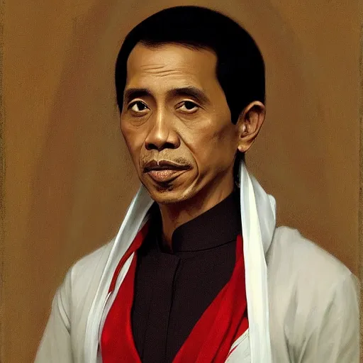 Prompt: jokowi royal portrait painted by William-Adolphe Bouguereau, behance,artstation