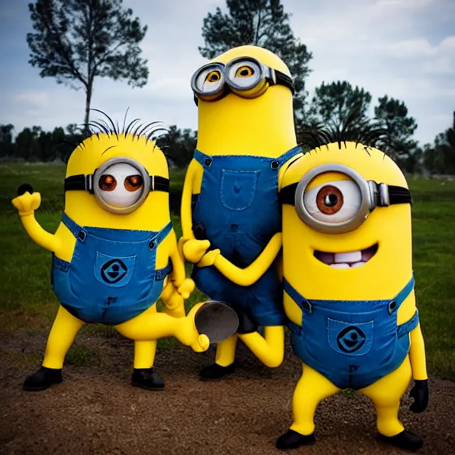 Image similar to photo of a minion funeral