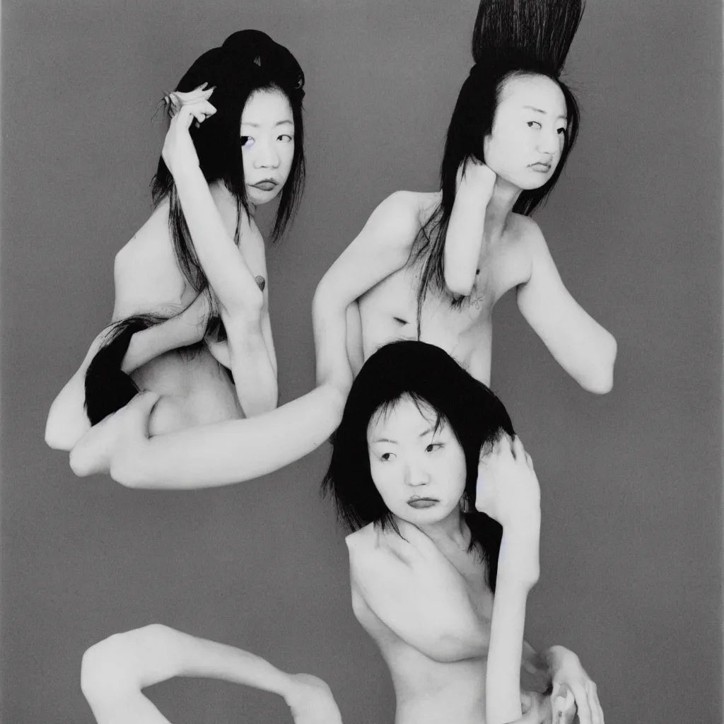 Image similar to portrait photo of a woman by Nobuyoshi Araki