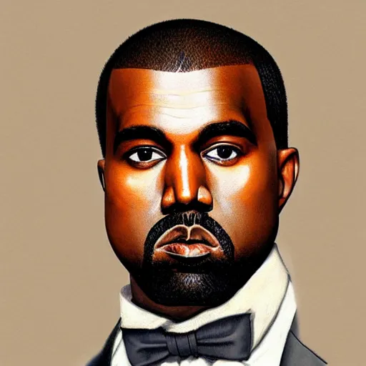 Prompt: formal portrait of kanye west the great, digital art by eugene de blaas and ross tran, vibrant color scheme, intricately detailed, in the style of romanticism, cinematic, artstation, greg rutkowski