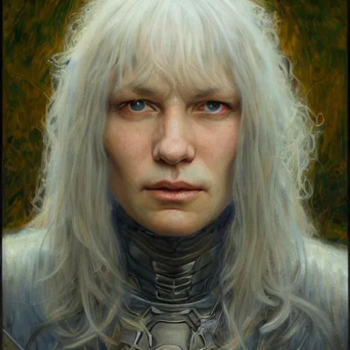 Image similar to Griffith, close-up portrait art by Donato Giancola and James Gurney, digital art, trending on artstation