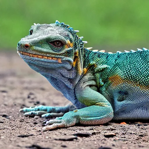 Image similar to photo of a dog-lizard