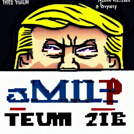 Prompt: Trump as a SNES villain