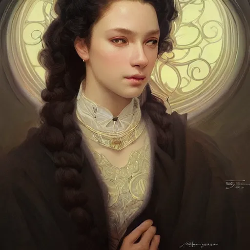 Prompt: portrait of pushkin! intricate, elegant, highly detailed, vision of holy perfection! smile, digital painting, artstation, concept art, smooth, sharp focus, illustration, art by artgerm and greg rutkowski and alphonse mucha