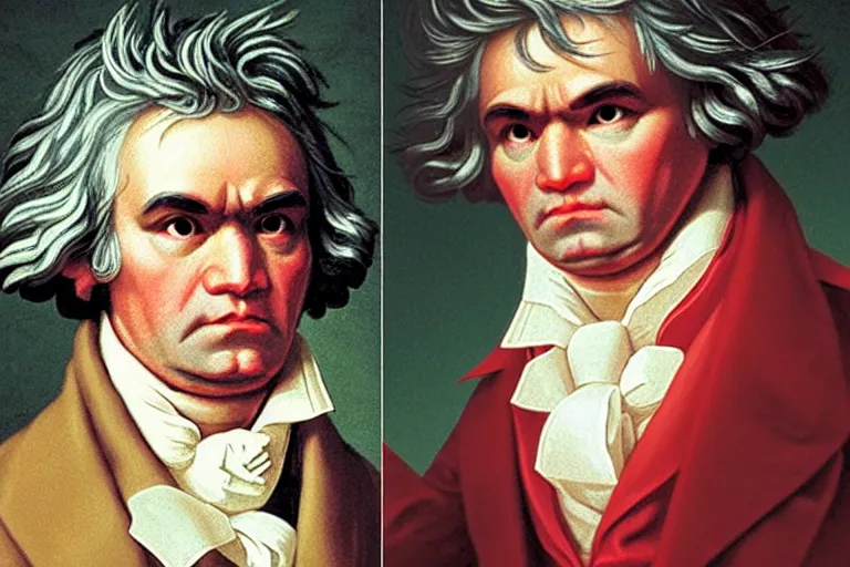 Prompt: a photo of beethoven doing the floss on tiktok, app screenshot, photorealistic, 8 k