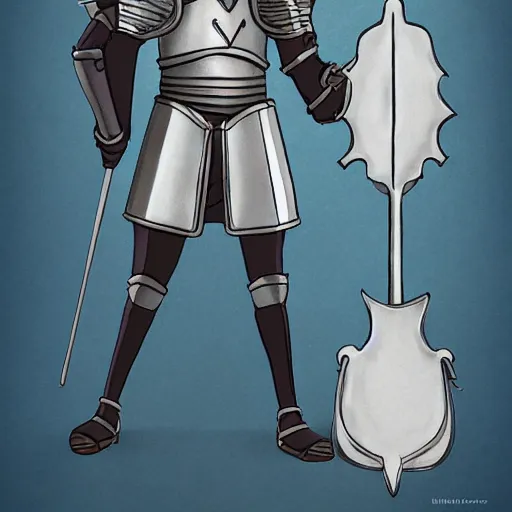 Prompt: a portrait of a knight wearing armor in style of studio ghibli