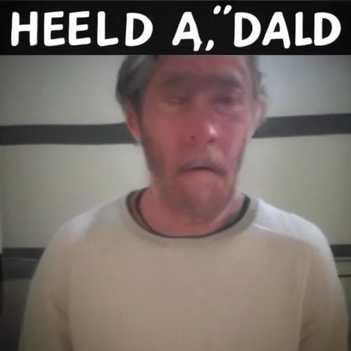 Image similar to hello tired, i'm dad.