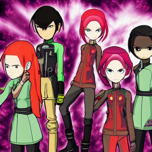 Image similar to Code Lyoko fan art, anime style, 4k