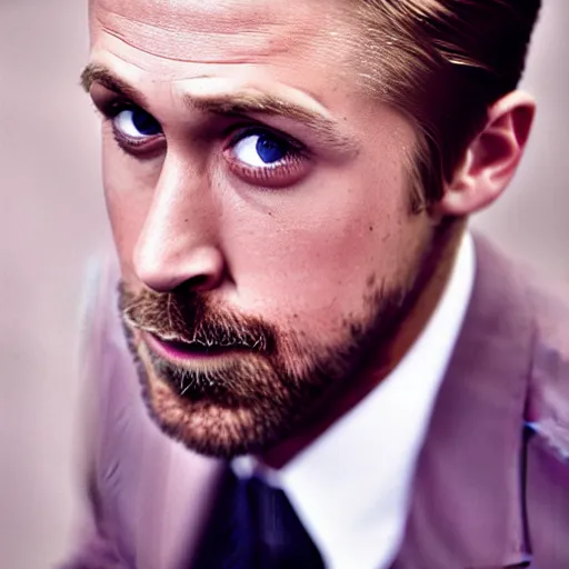 Prompt: closeup portrait of a ryan gosling in a goose suit, natural light, sharp, detailed face, magazine, press, photo, steve mccurry, david lazar, canon, nikon, focus