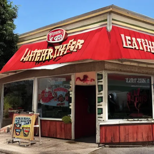 Image similar to Leatherface fast food restaurant