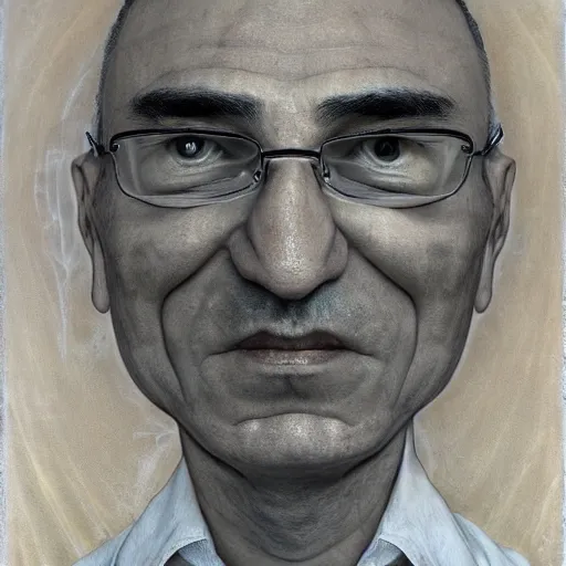 Image similar to Bodyhorror portrait by H.R.Giger of Mikhail Borisovich Khodorkovsky who became a degraded Abomination, photo-realistic, color image, 2K, highly detailed