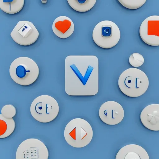 Prompt: Very tiny blue settings gear icon that looks like the iOS emoji and has the same colors, 3D clay render, 4k UHD, white background, isometric top down left view, diffuse lighting, zoomed out very far