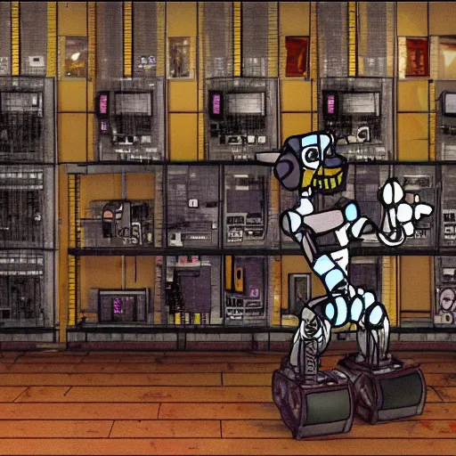 Image similar to a broken animatronic in a part of service room fnaf style