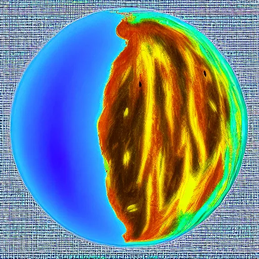 Image similar to realistic surface map of uranus