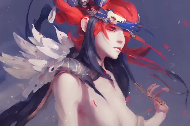 Prompt: Onmyoji detailed art, artstation, by WLOP, by BuChuo Liu