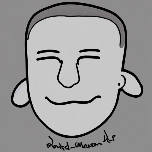 Image similar to line drawing of a potato that looks like elon musk, bold lines, black and white