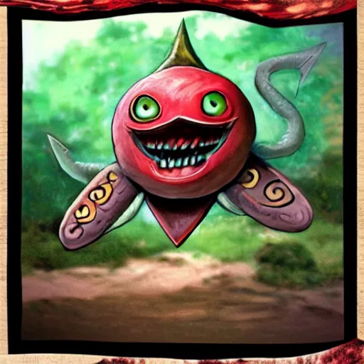 Image similar to octorok from the legend of zelda video game, realistic,