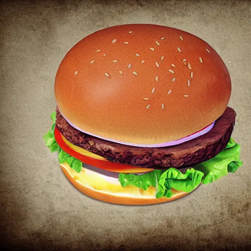 Image similar to hamburger carved in stone